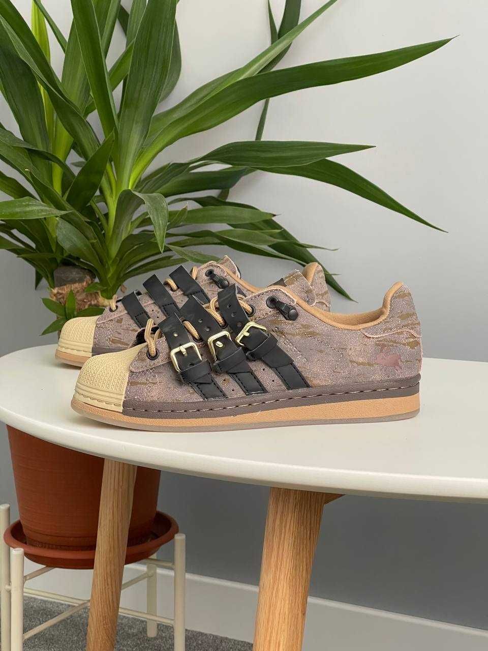 Кросівки Adidas Superstar Rabbit Hole адідас супер стар коричневі