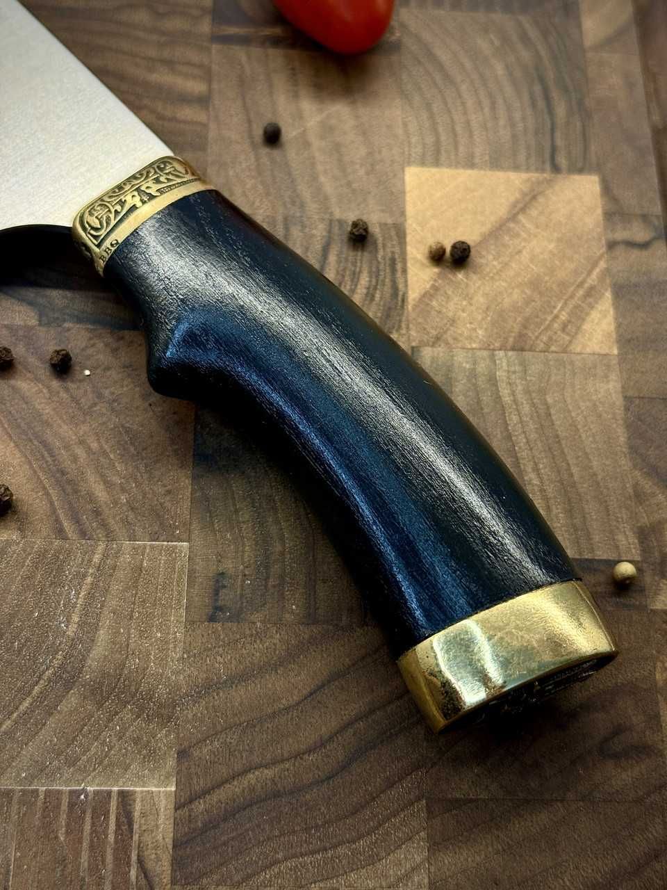 Кухонна сокира Серб KN186 сталь 65Х13 Кухонный топорик подарочный