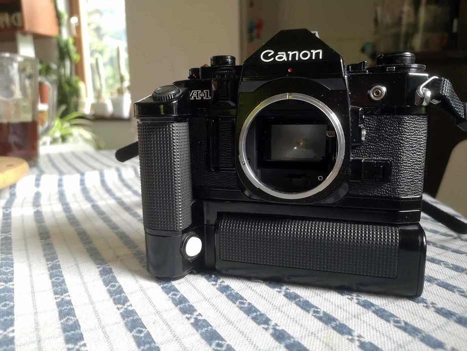 Canon A1  z motorem MA (motor Driwe MA)