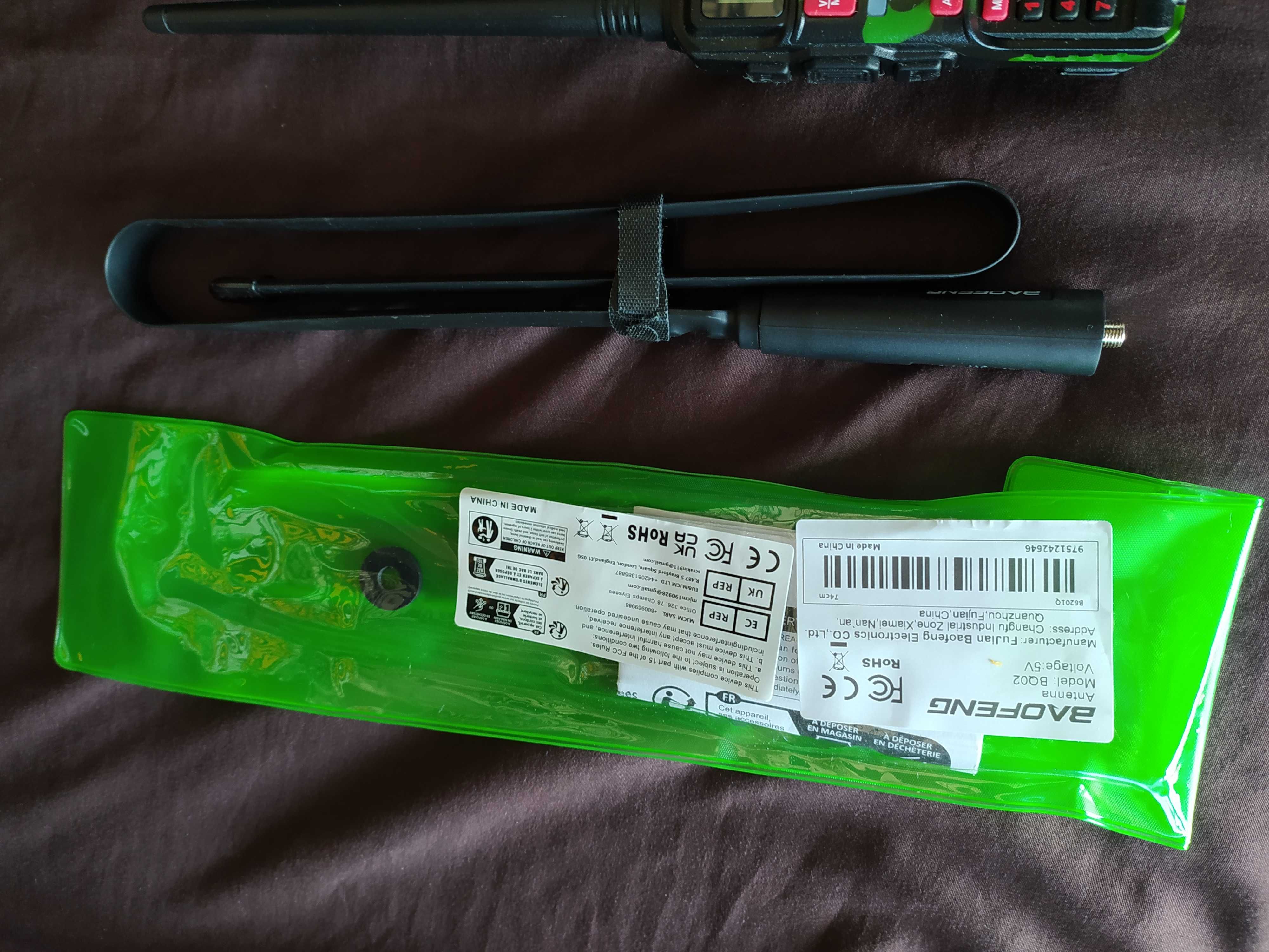 Baofeng UV-10R V2 + antena taktyczna Baofeng