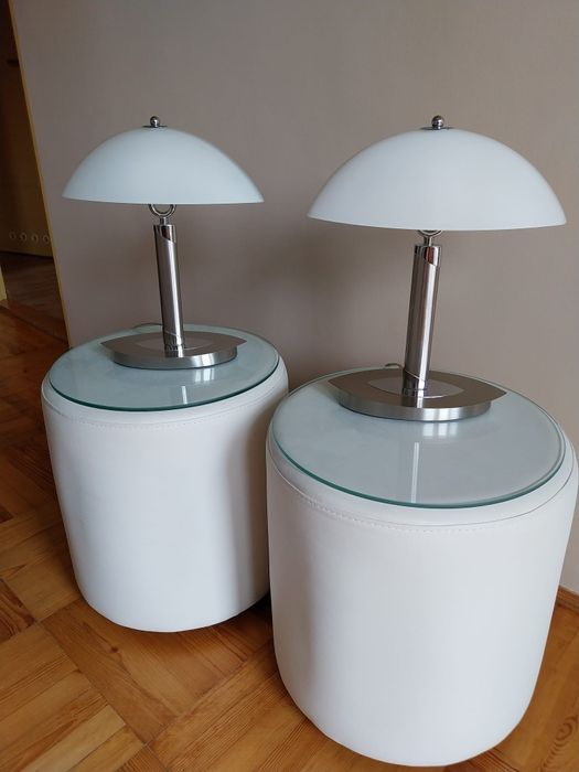 Komplet stoliki nocne + lampki