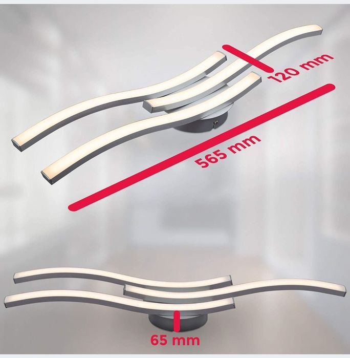 Lampa sufitowa wisząca LED ledowa 18 watt 1800 lumen 4000 kelvin