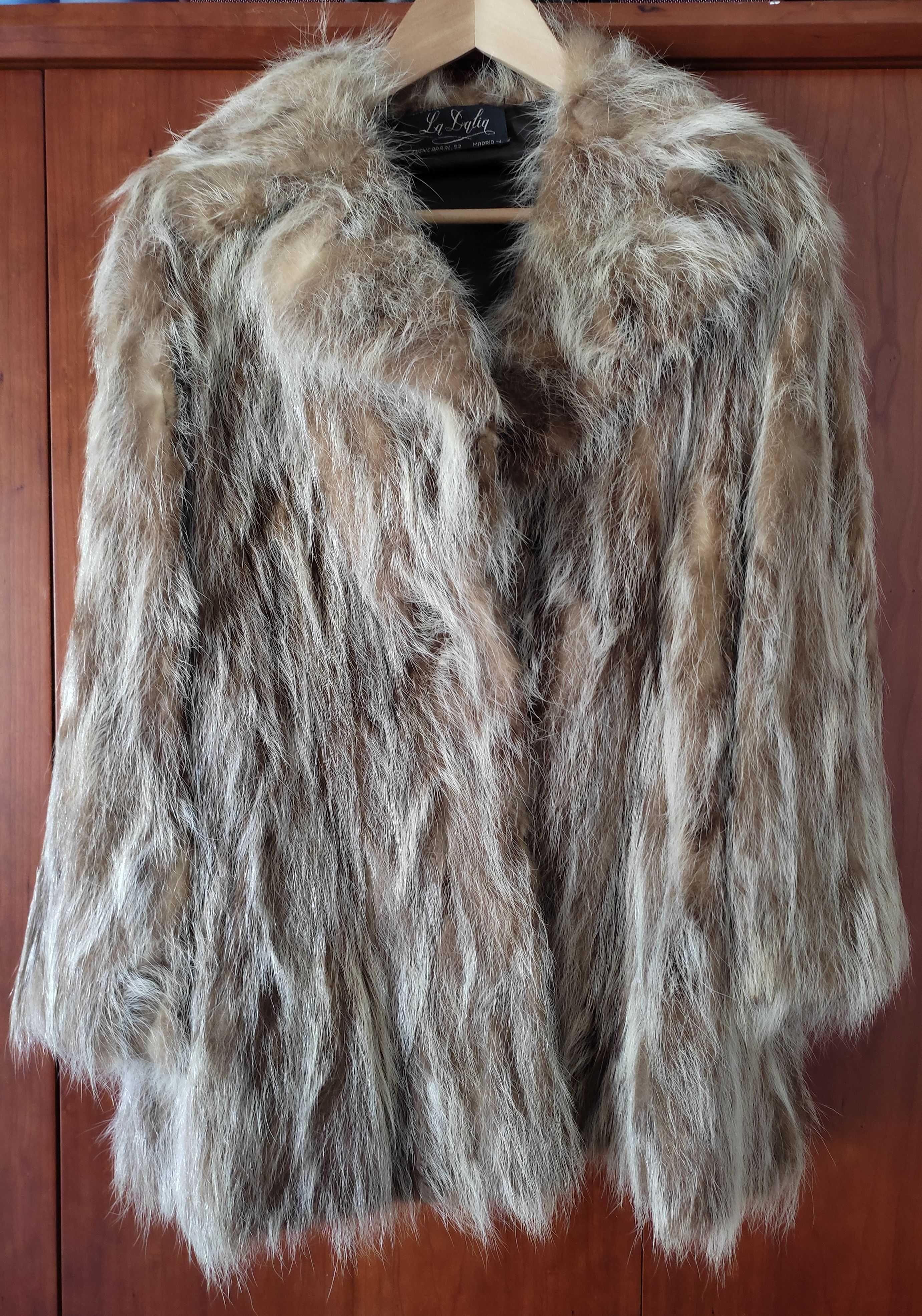 Casaco de pele e casaco de camurça - 100 % pele natural - Vintage