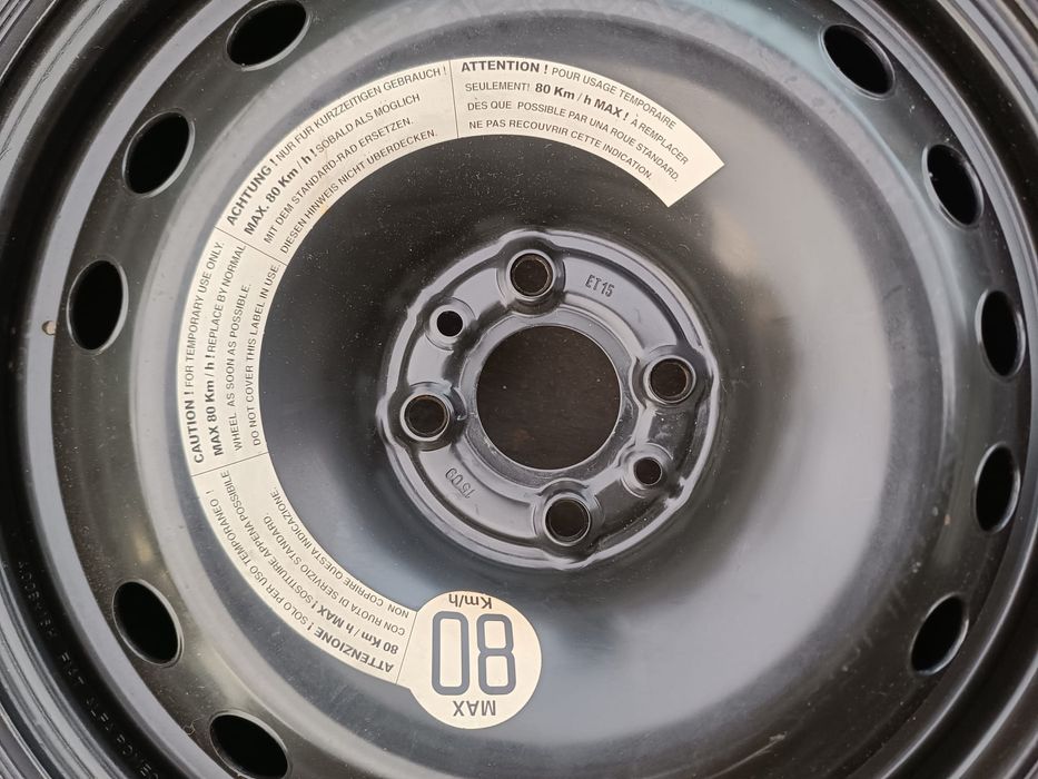 Koło dojazdowe 135/70/16 Fiat Bravo Linea Stilo Alfa Romeo Mito 4x98