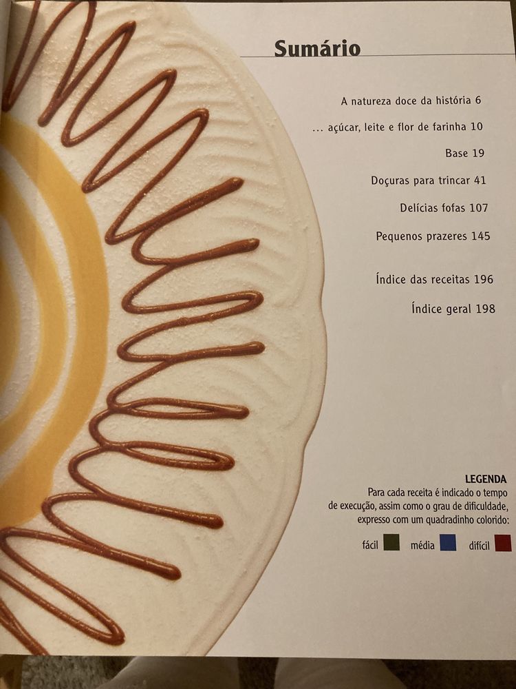 Livro de sobremesas de capa dura “Sabores irresistiveis”