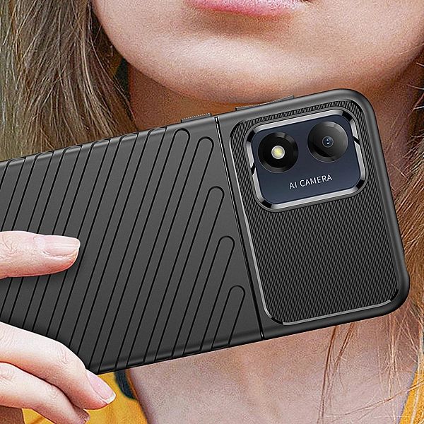 Thunder Case etui Motorola Moto E13 silikonowy pancerny pokrowiec czar