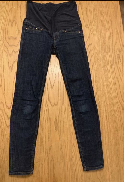 Jeasny ciążowe H&M Mama r. 36 Super Skinny high rib