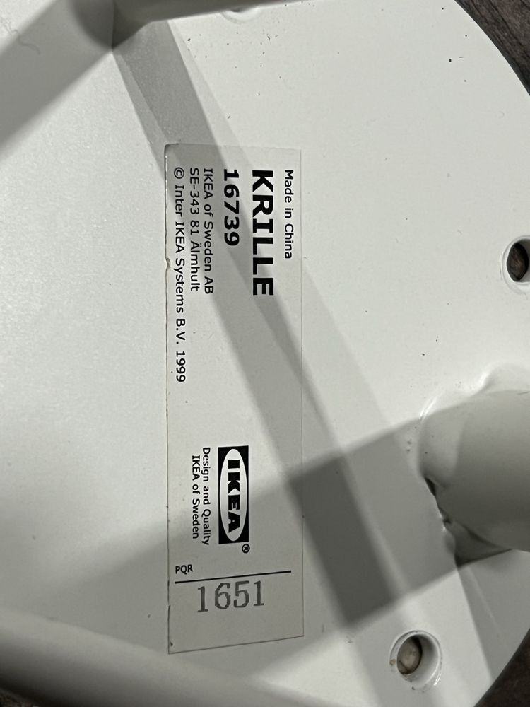 Nóżki z kółkami białe IKEA