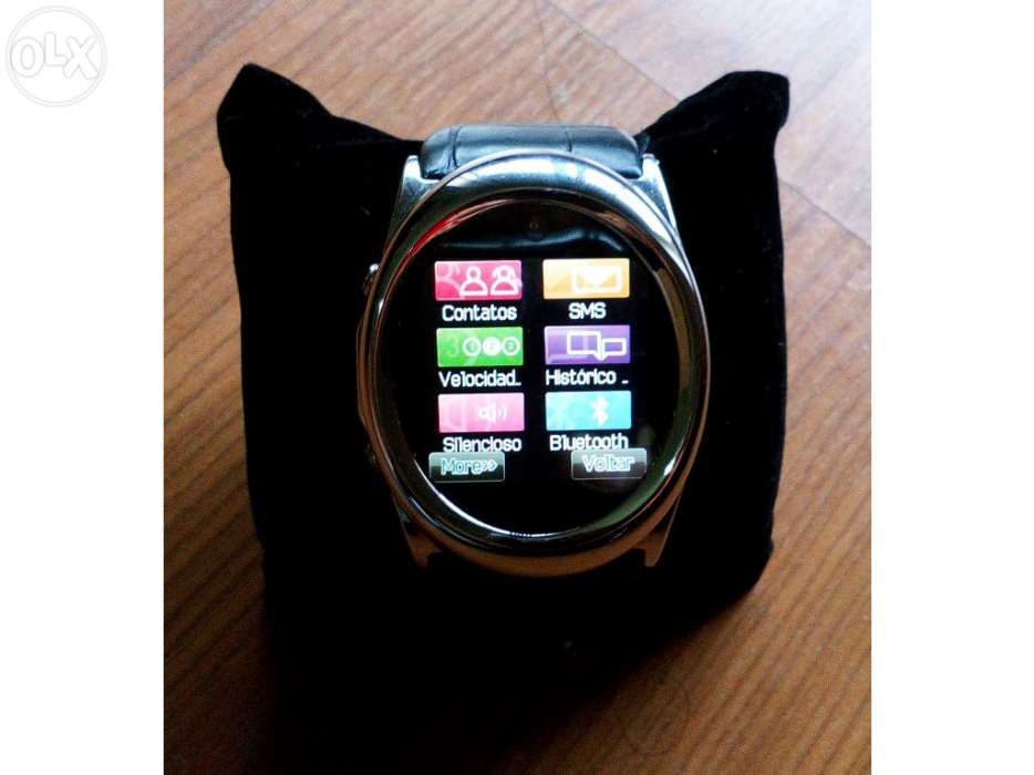 Relógio telemóvel leva cartão sim touch screen bluetooth câmara