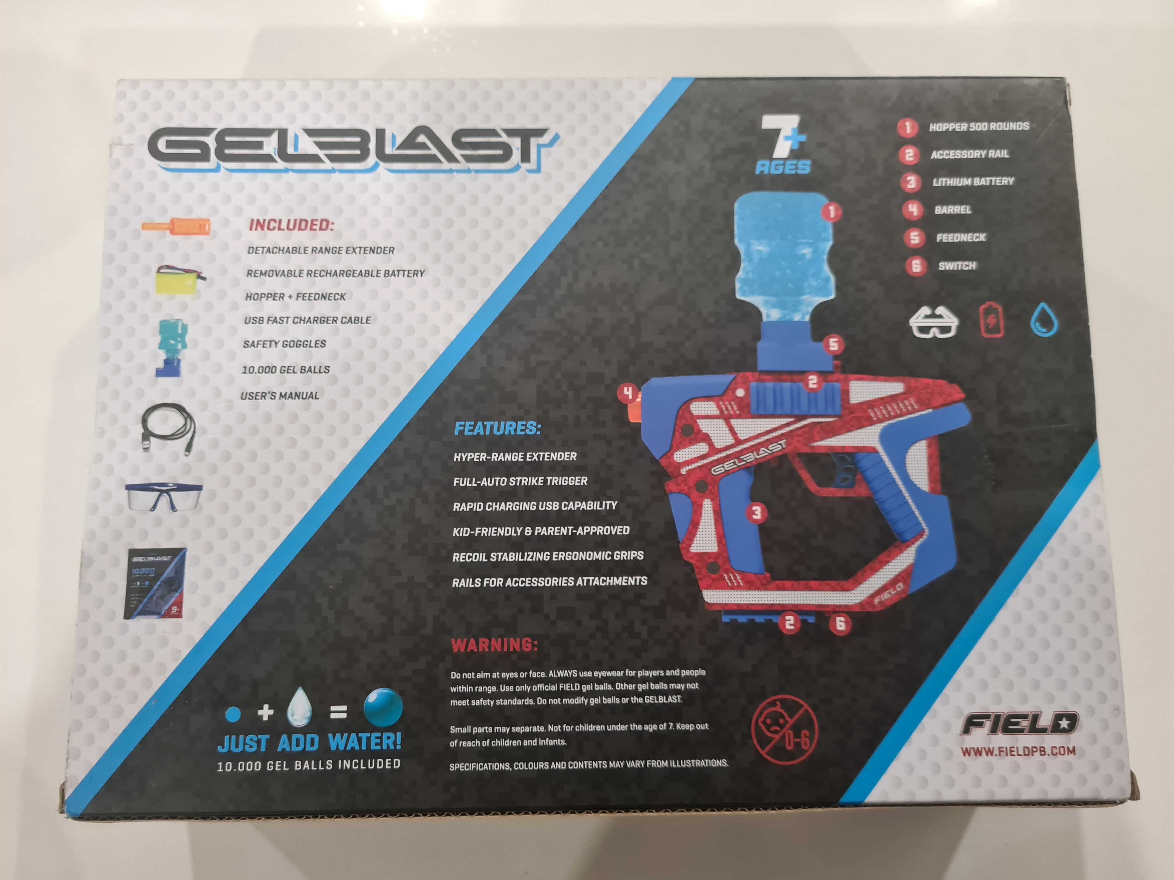 Pistola GelBlast Action Pack Nova