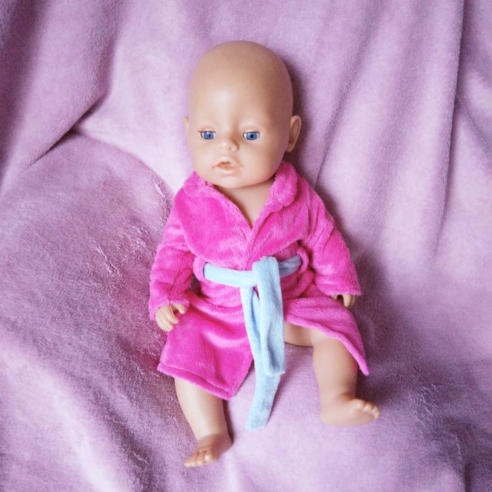 Ubranka dla lalki Baby Born, szlafrok