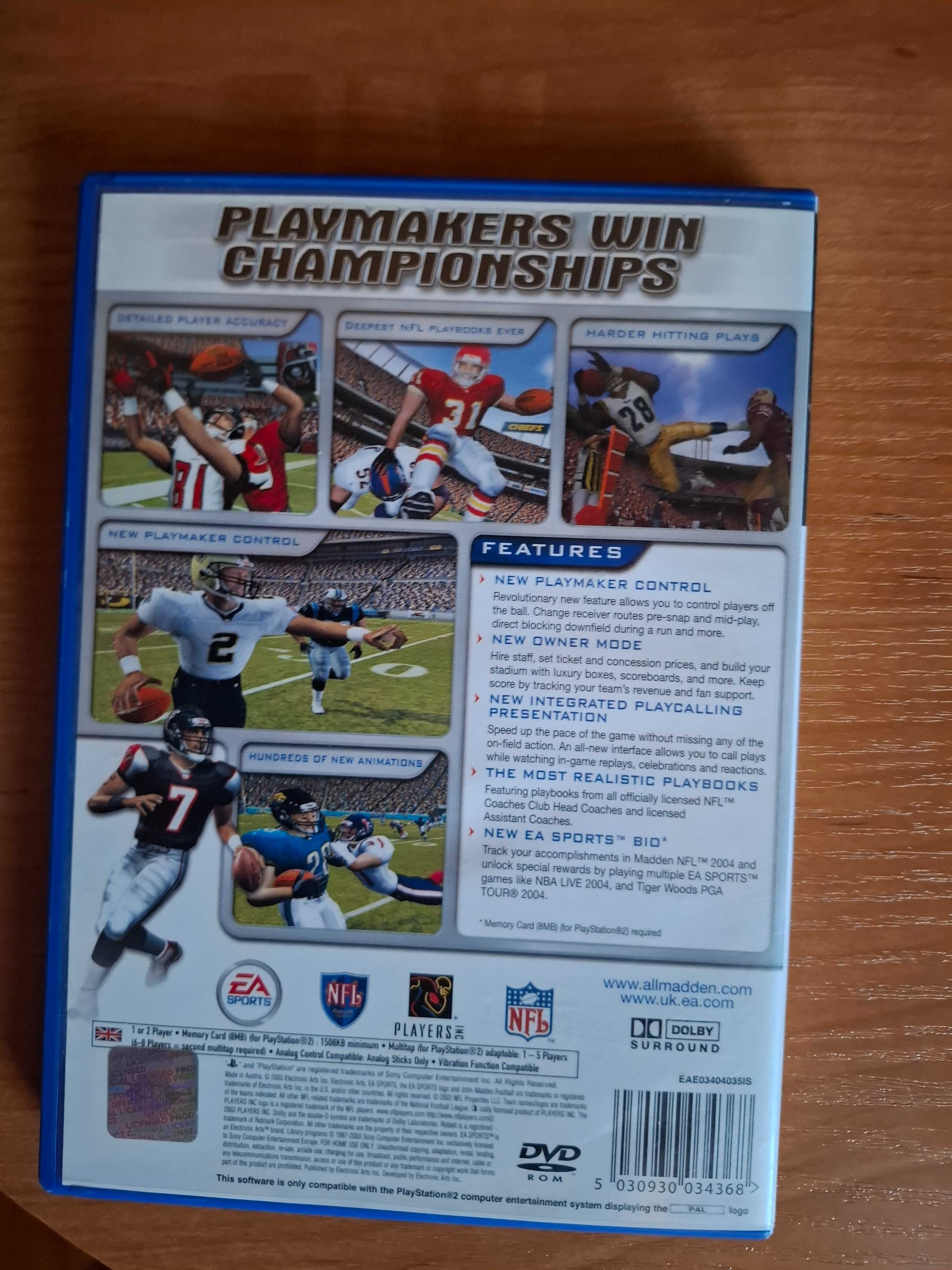 Madden NFL 2004 ps2