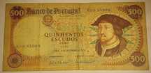 Nota de 500 Escudos