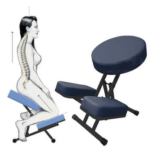 Cadeira De Massagem Shiatsu Legno Portátil Em Couro Pu Para Até 140kg