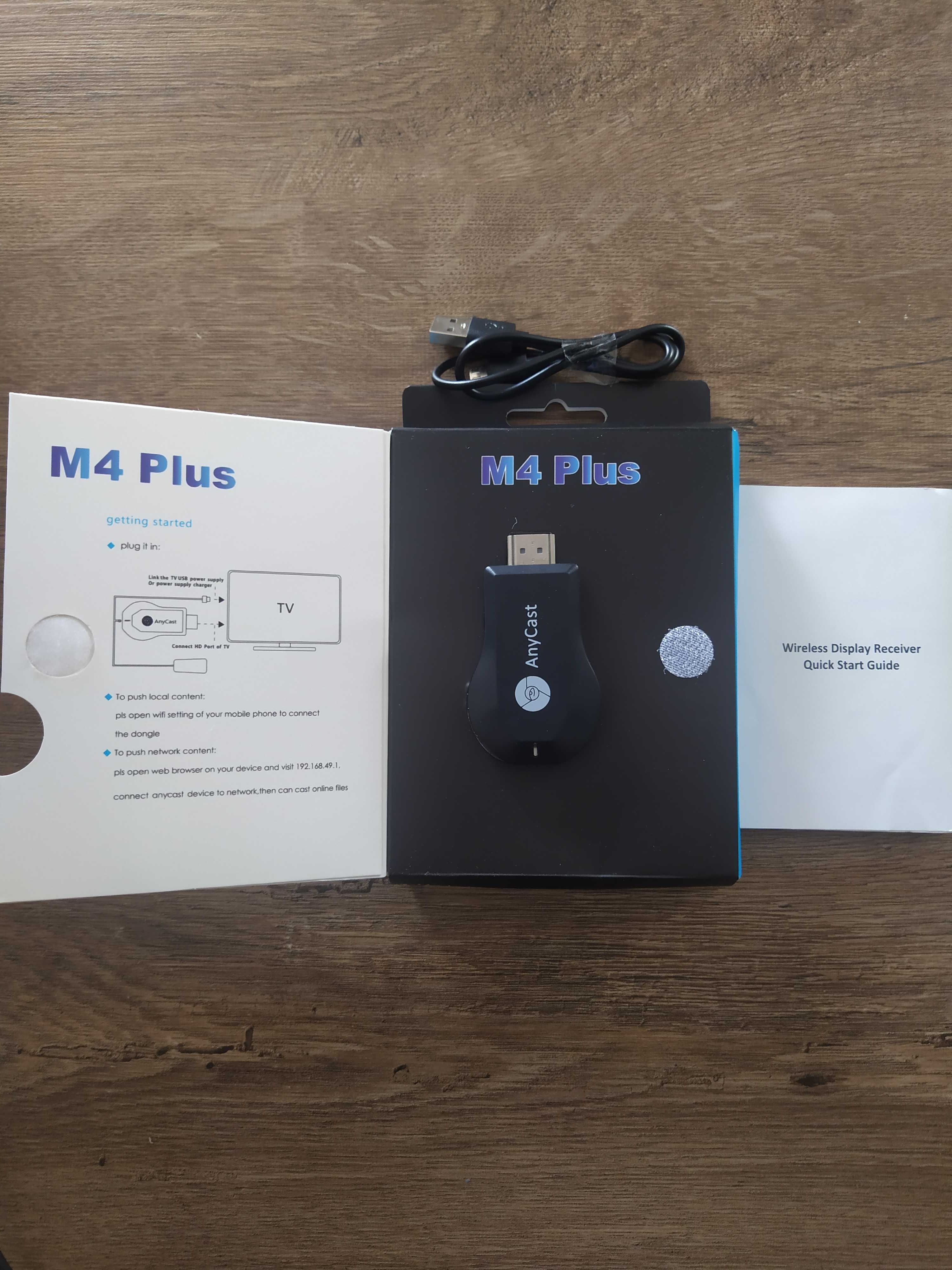 Adapter Wi-Fi HDMI, Odbiornik Anycast M4 Plus