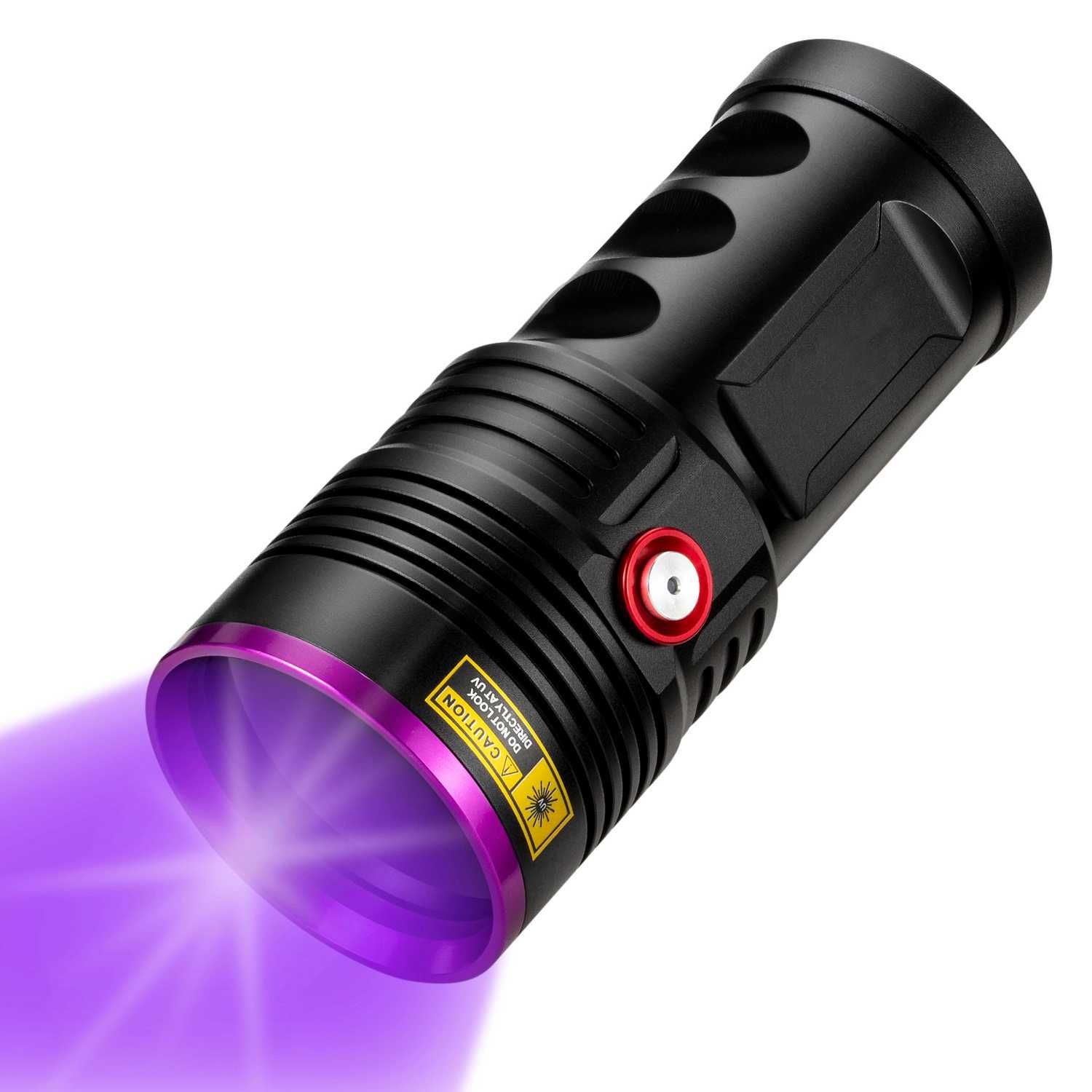 Ультрамощный ультрафиолетовый фонарик аккумуляторный 80W 365нм Type-C