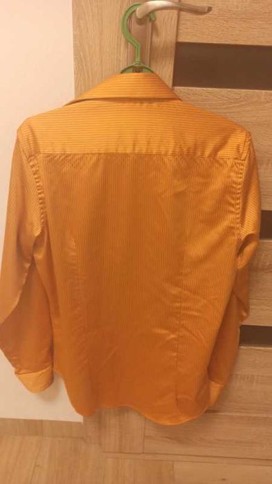 Pomarańczowa męska koszula na długi rękaw M