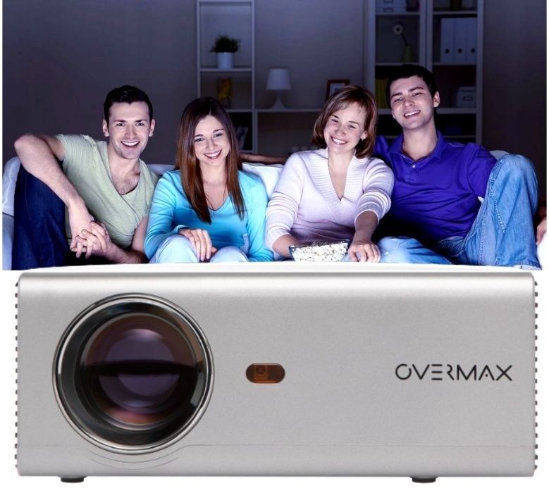 Nowy Rzutnik Projektor OVERMAX MULTIPIC 3.5 LED HD WiFi Kino Domowe FV