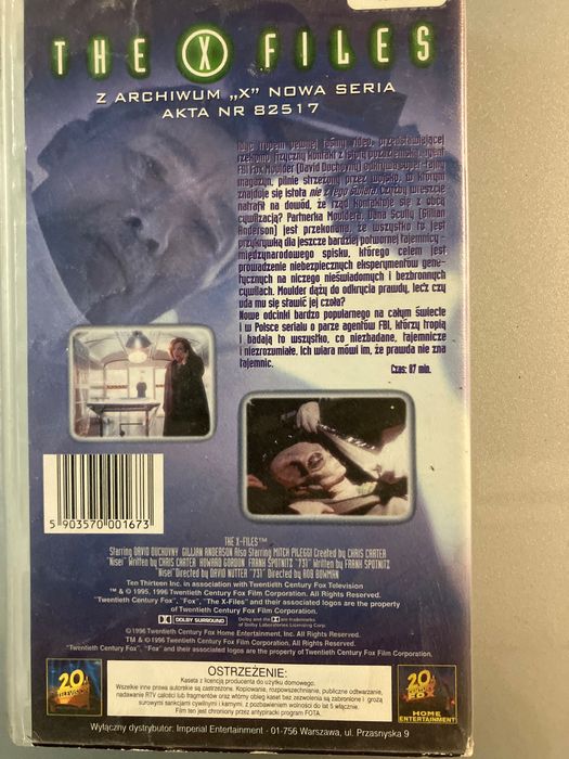 Kaseta wideo z filmem z archiwum  x