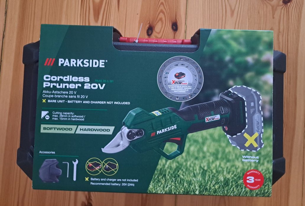 Sekator akumulatorowy parkside 20v