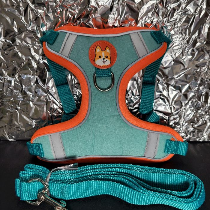 М'яка шлейка з повідцем для котів і маленьких собак
