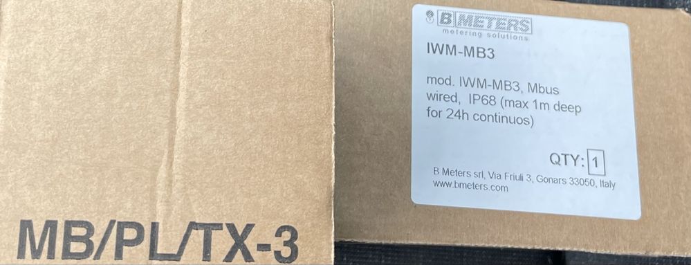 Bmeters moduł M bus typ mb3
