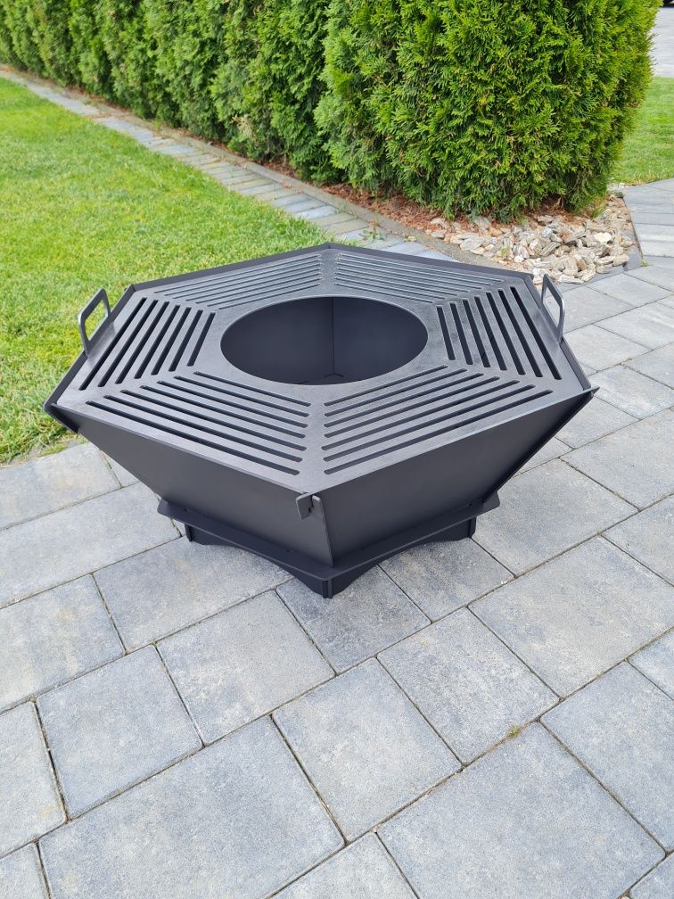 Palenisko ogrodowe składane turystyczne grill blacha 3mm  ruszt.