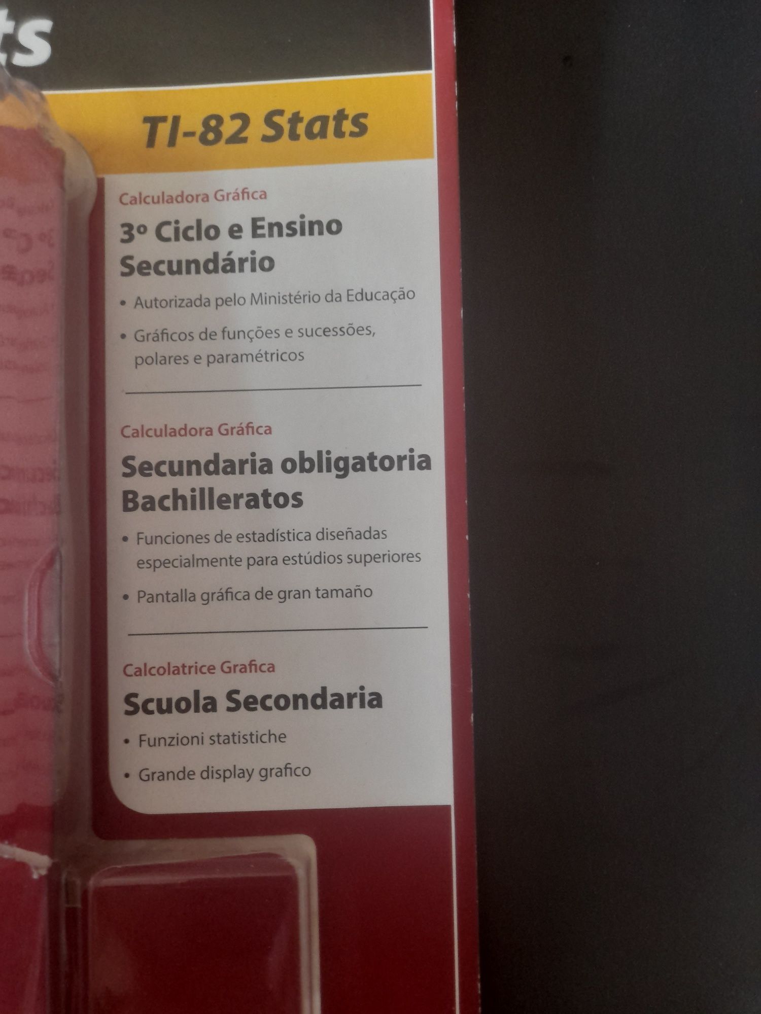 Calculadora Gráfica TI-82 Stats