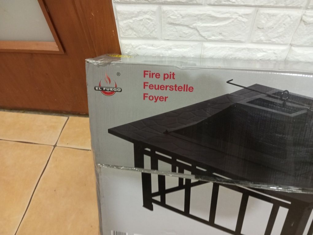 Palenisko ogrodowe ognisko grill 79x79 wys 34 cm.
