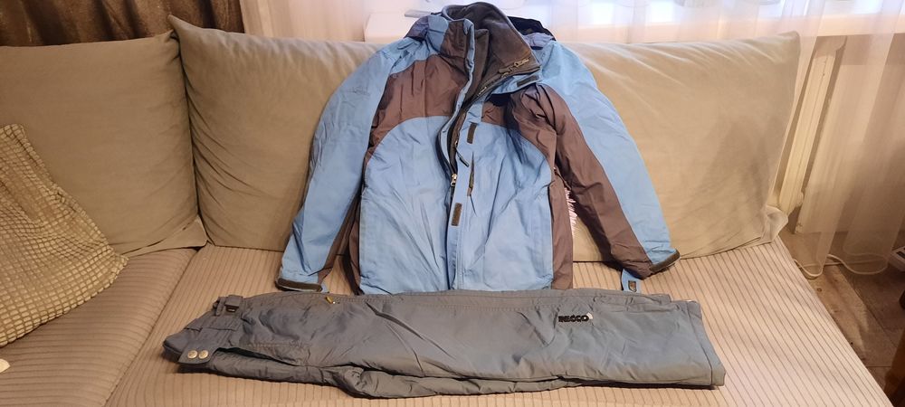 Kurtka 2w1 spodnie narciarskie 152 zestaw