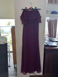 Vestido longo roxo