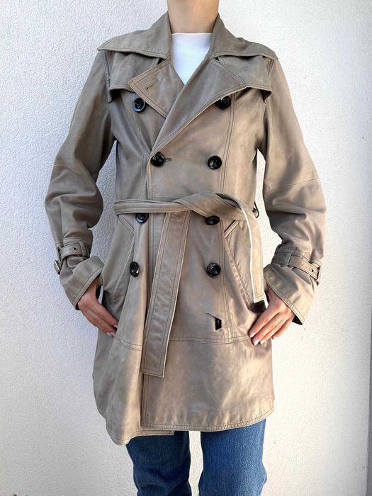 Płaszcz skórzany UGG Australia damski trencz r. M