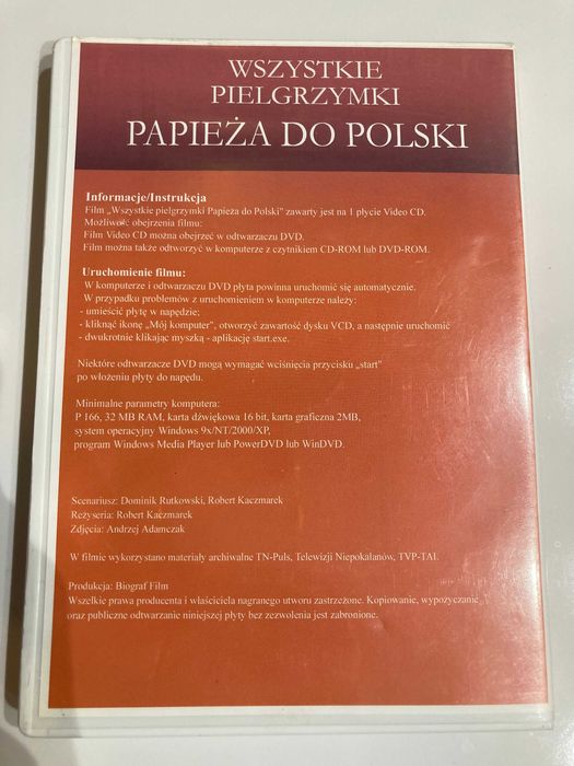 Film na VCD Jan Paweł II Wszystkie pielgrzymki do Polski