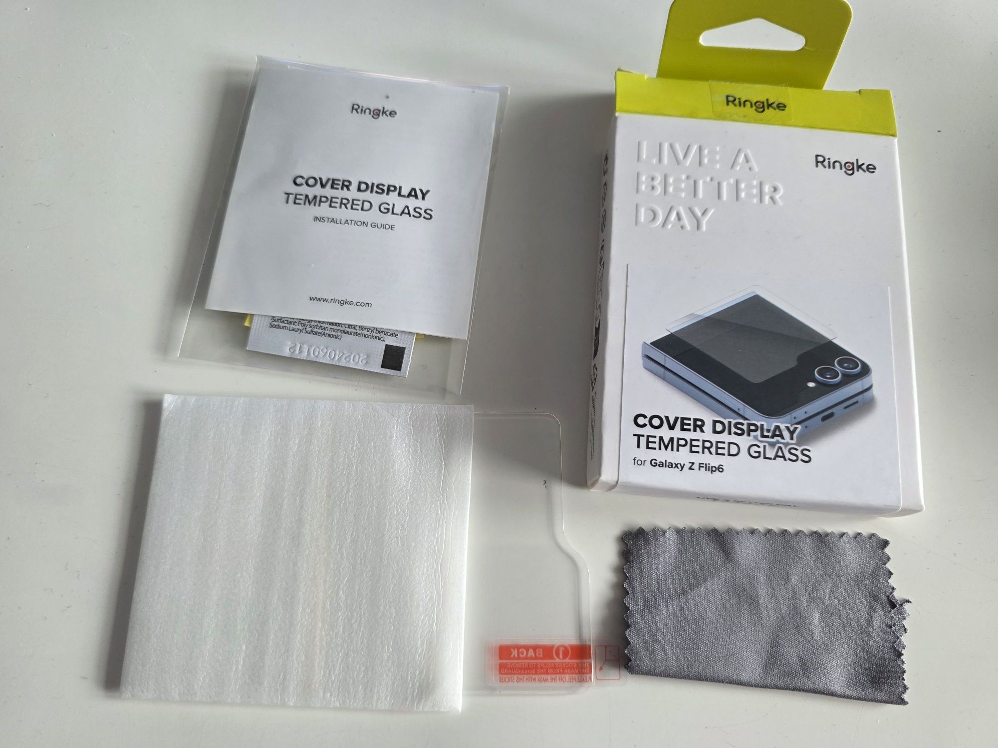 Szkło hartowane RINGKE COVER DISPLAY Samsung GALAXY Z FLIP 6 clear