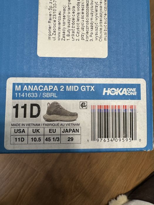 Продам нові Hoka M ANACAPA 2 MID GTX 1141633 / SBRL