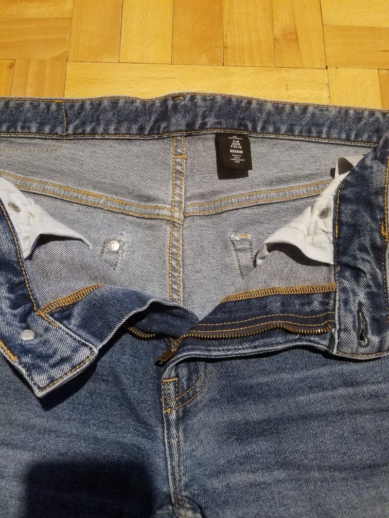 Spodenki jensowe H&M 34W z elastanem