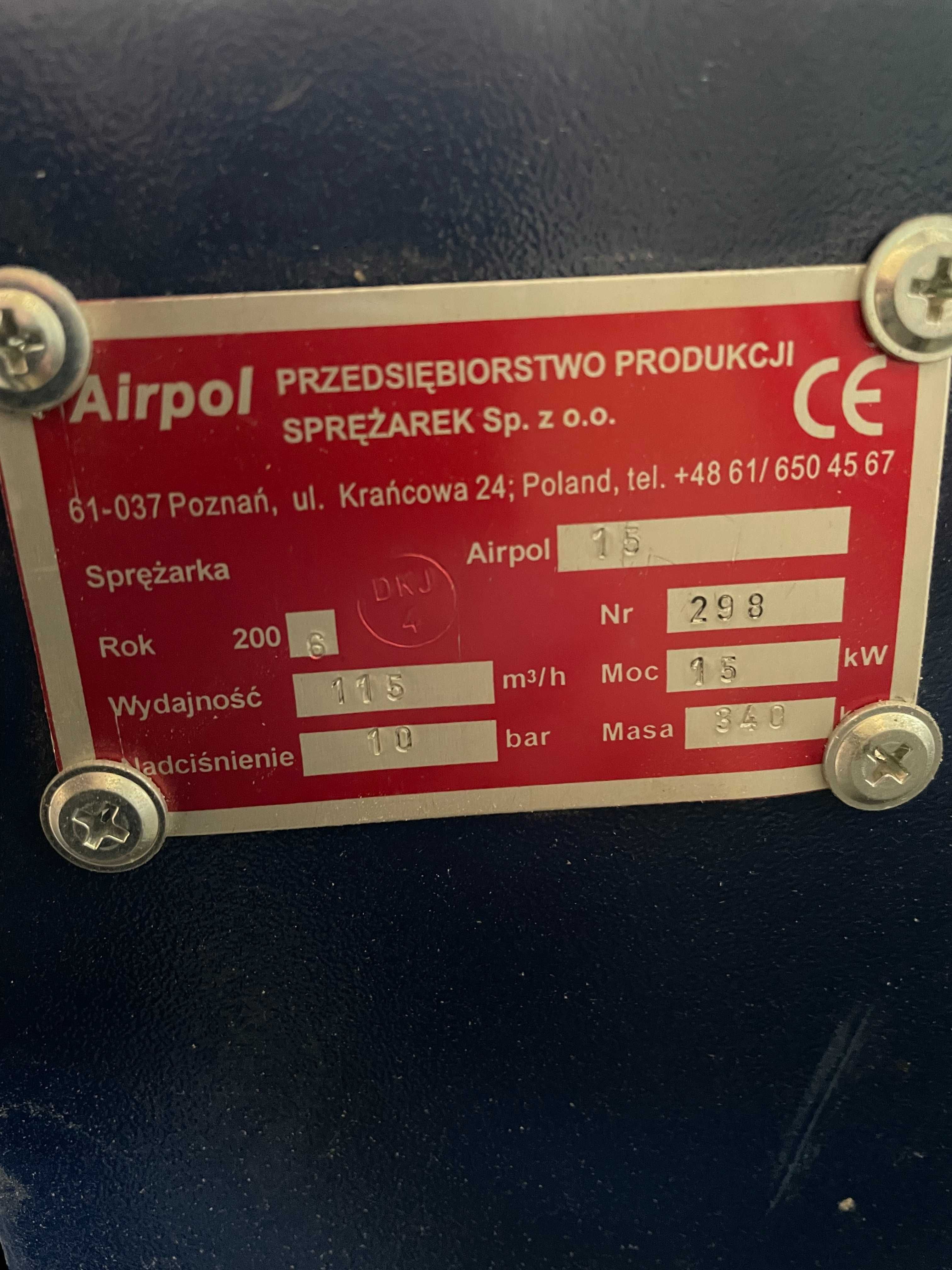Kompresor Sprężarka Airpol 15 kW