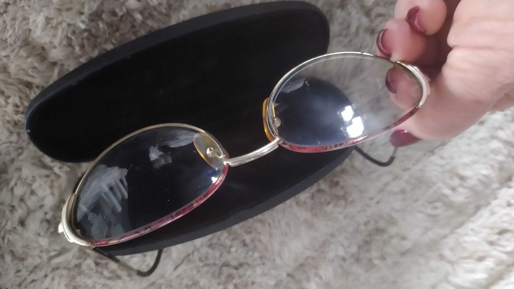 Oprawki damskie okulary, Made in Italy metalowe owalne,