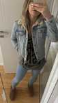Levis jeansowa kurtka pilotka z kozuszkiem sherpa s