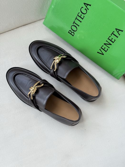 Шоколадные Лоферы BOTTEGA VENETA