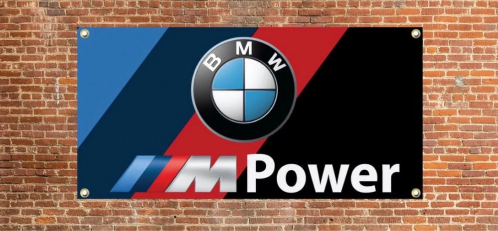 Baner plandeka 75x30cm BMW Mpower Performance