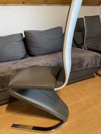 Krzesło tapicerowane Halmar K194, eco skóra, stan bdb