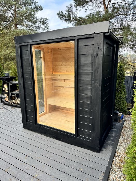 Sauna ogrodowa elektryczna harvia ocieplona