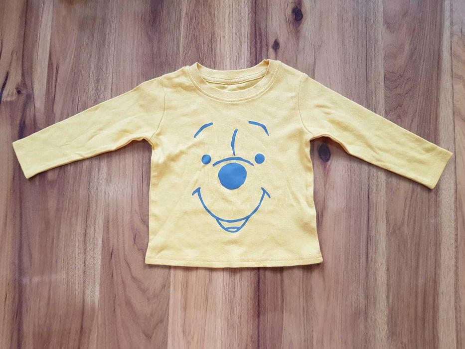 Bluzka żółta Kubuś Puchatek Disney Baby12-18 miesięcy 86cm