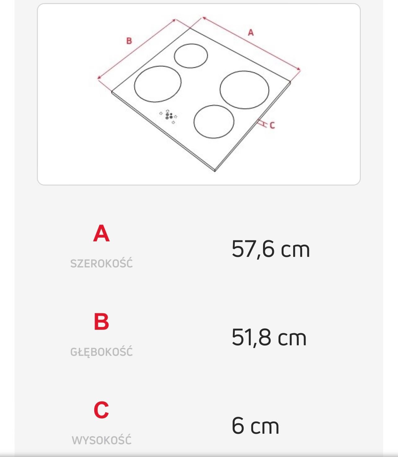 Płyta indukcyjna Amica