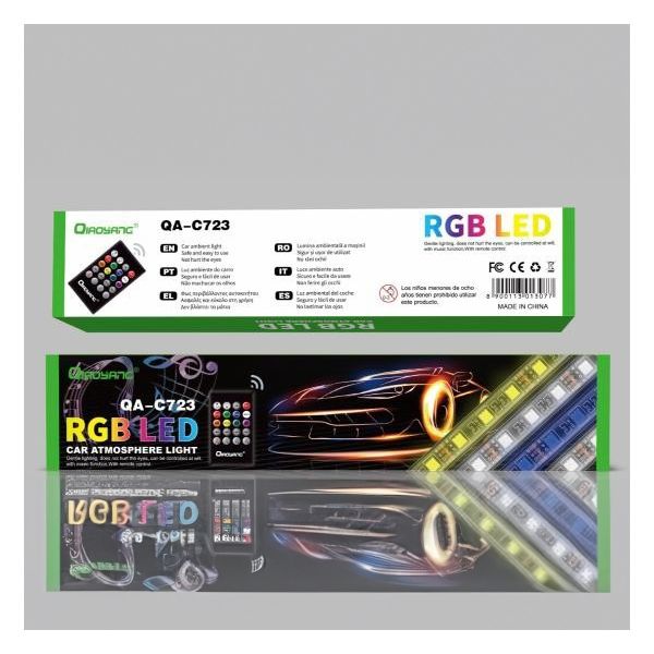 Luz Atmosférica RGB LED para Automóveis QA-C723