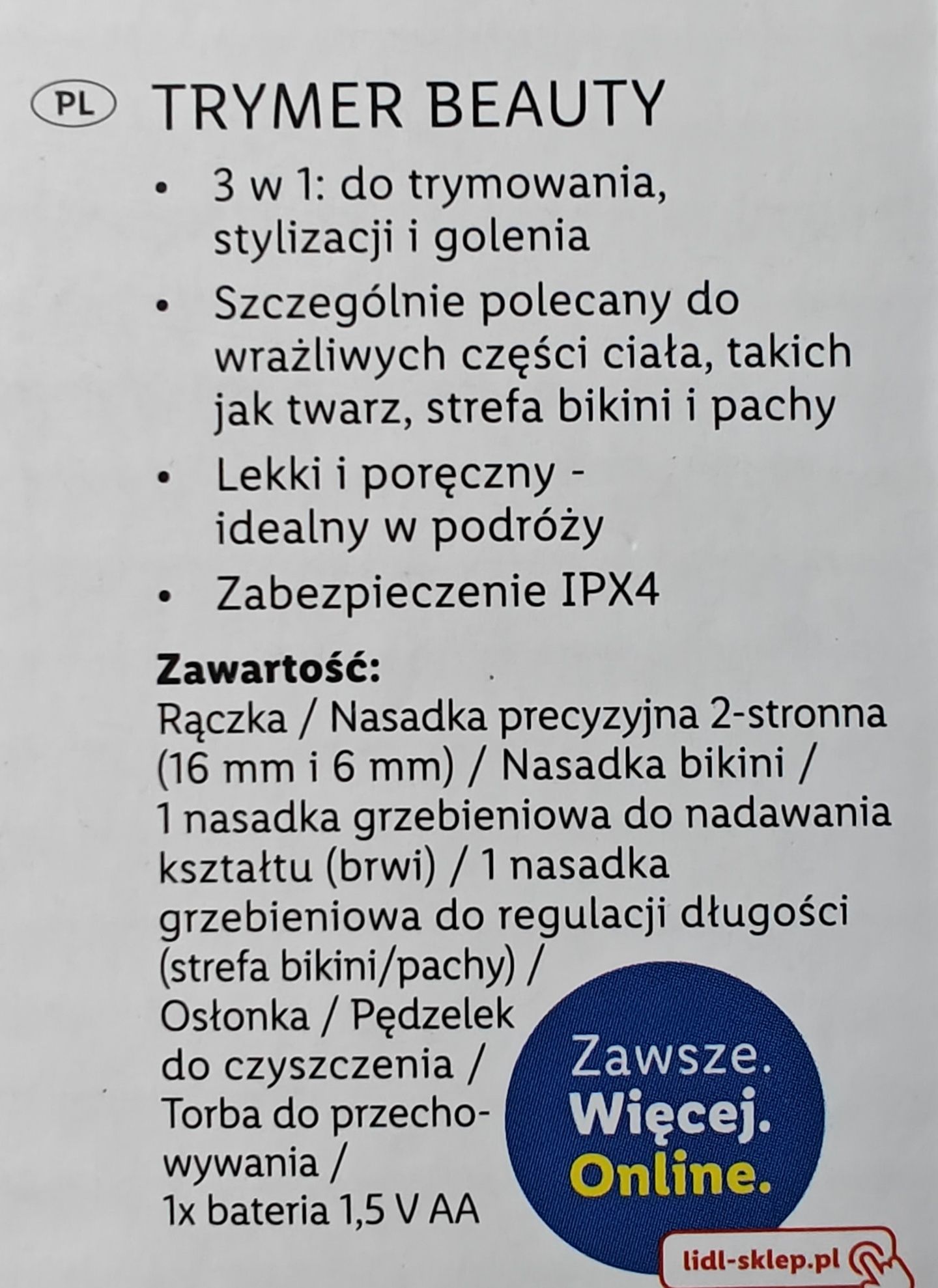 Golarka Damska Trymer 3w1 Damski Smart