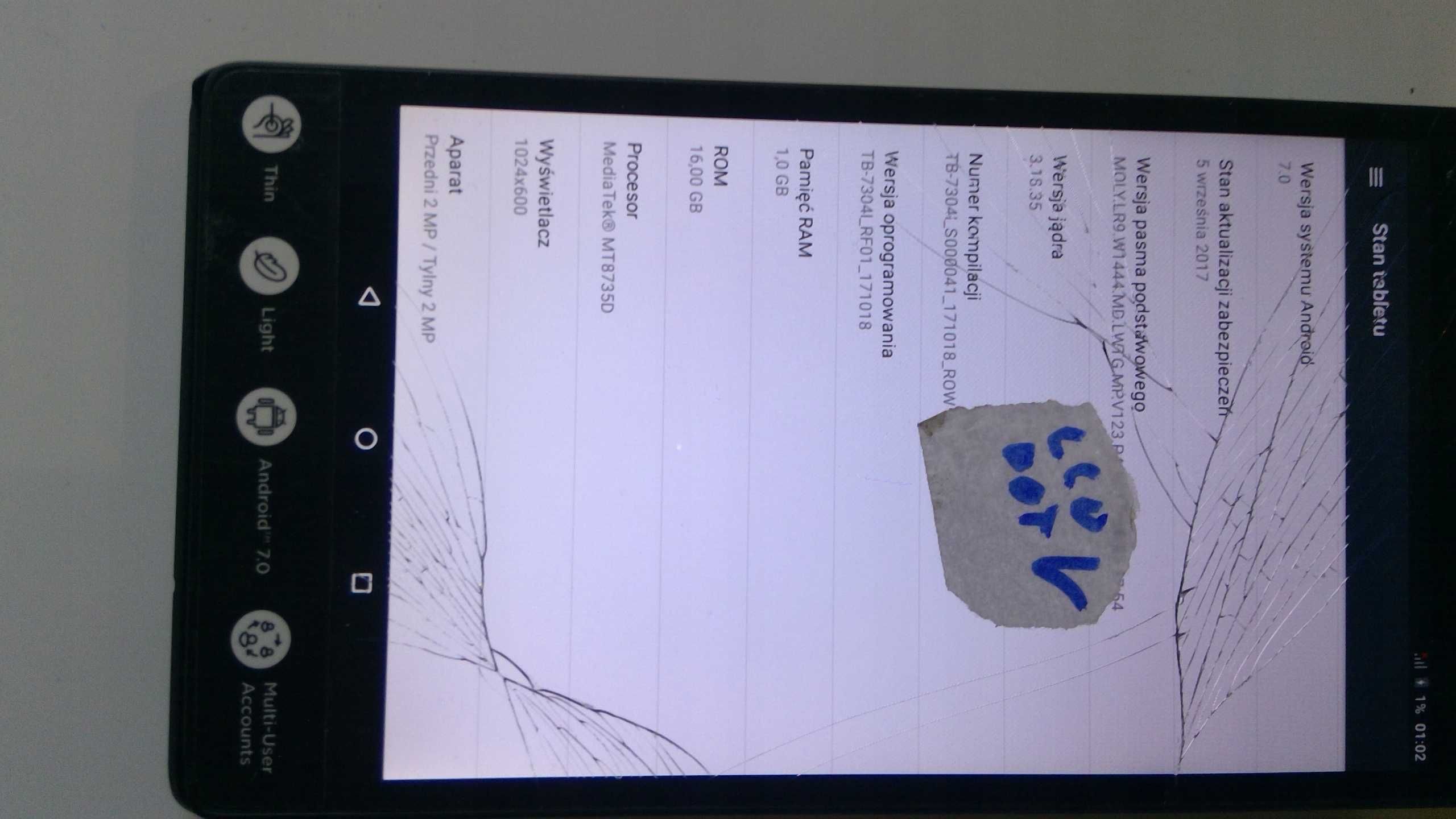 Tablet Lenovo TB-7304L L67