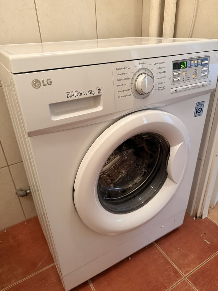 Pralka LG Inwerter 6kg bardzo cicha 56/74dBA 1200 obrotów A+++