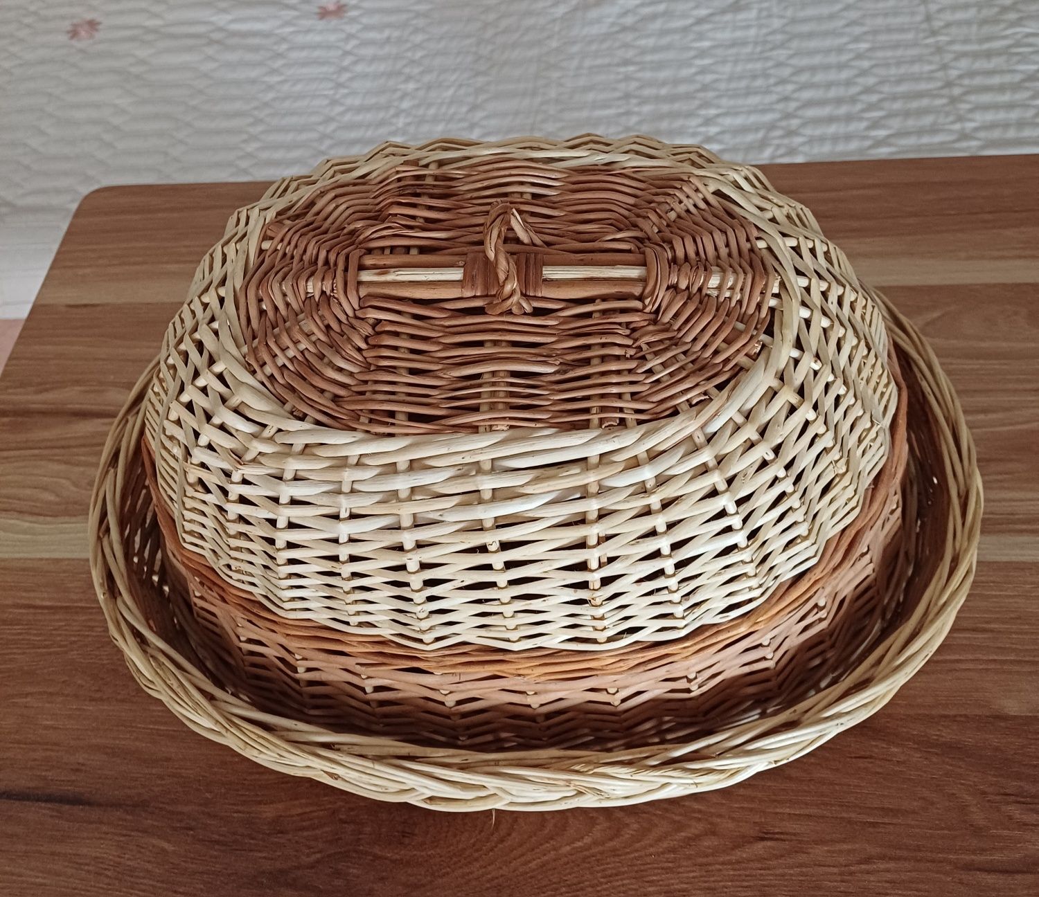 Хлебница плетёная натуральная из лозы новая